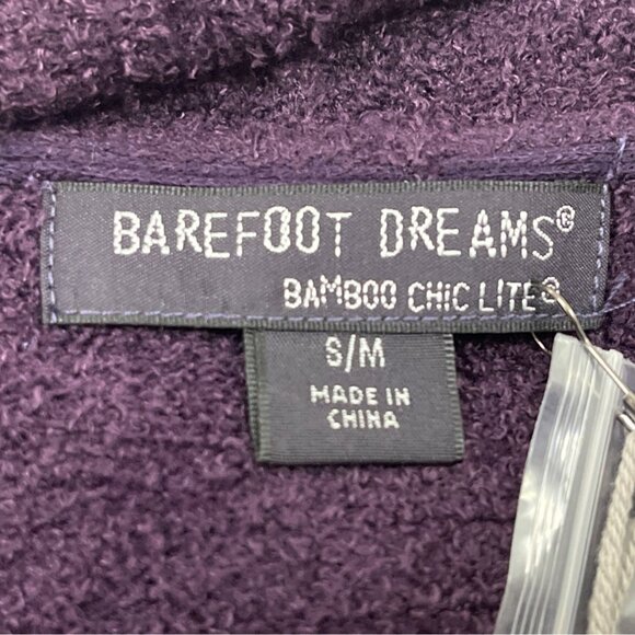 Barefoot Dreams Womens Open Front Cardigan Bamboo Chic Lite Purple Sz S/M - New - Picture 5 of 8